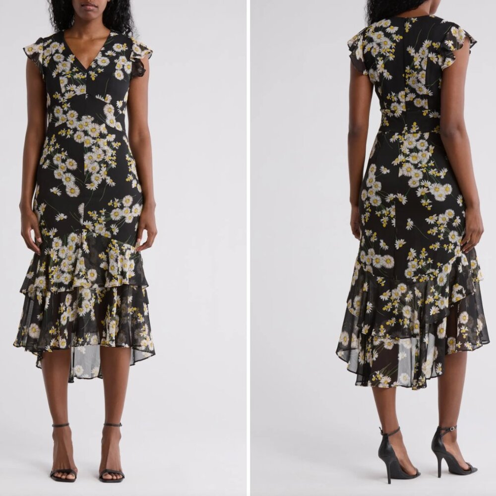 NWOT Tommy Hilfiger Floral Midi Dress - Size 4